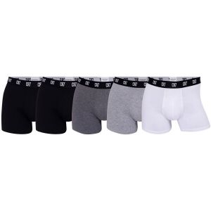 Cristiano Ronaldo CR7 Homme Cr7 Cotton Trunks Five Pack Maillot, Black/Grey/White, XXL EU