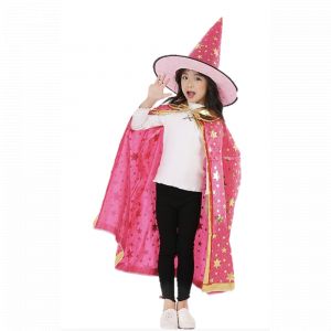 Rubie's SET CAPE ET CHAPEAU DE SORCI&Egrave;RE ROSE TU 3-8 ANS