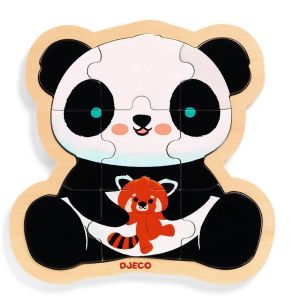 Image de Djeco Puzzle 9 pièces : Puzzlo Panda