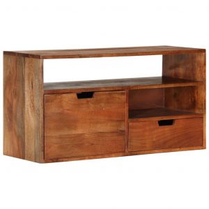 Image de VidaXL Meuble TV 80x30x42 cm Bois d'acacia solide