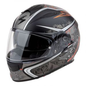 Scorpion Casques intégraux Exo 491 Run Matt Black Red