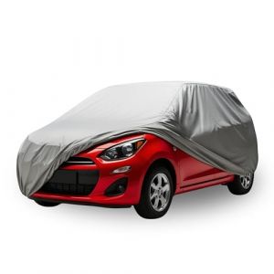HB Collection Bâche Voiture extérieur Respirante et imperméable Housse de Protection Anti UV, Anti Rayure, Contre la Pluie, Le Soleil, la poussière avec Zip