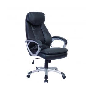 Image de VidaXL Fauteuil de bureau pivotant avec appui-tête en croûte de cuir