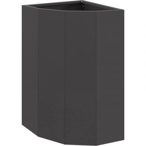 VidaXL Jardini&egrave;re D'angle Noir 30 X 30 X 50 Cm Acier