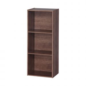 Iris Ohyama Etagère en bois / Etagère bibliothèque / Meuble de rangement avec étagères, Montage facile, Modulaire, Bureau, Salon, Chambre- Office basic rack