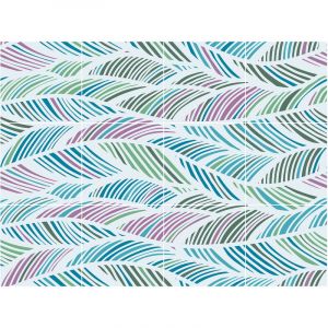 Plage Fresque adhésive décorative pour carrelage, vagues multicouleurs, x12, 15 cm x 15 cm - Multicouleur