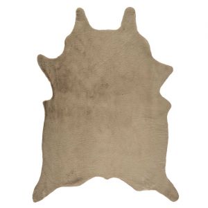 Image de The home deco factory Tapis fausse fourrure beige - 120x158 cm