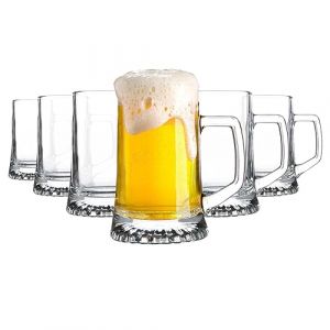 Bormioli Rocco 133640-M76 Lot de 6 verres à bière "Stern"-40Cl