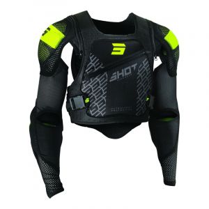 Shot Gilet de protection Ultralight 2.0 noir/jaune (Homologation FFM)-