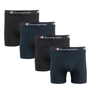 Image de Champion Lot de 4 boxers unis basic Noir + Marine - Taille L;M;S;XL;XS;2XL