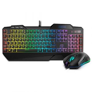 Image de Krom Clavier et Souris Gaming KRUSHER RGB