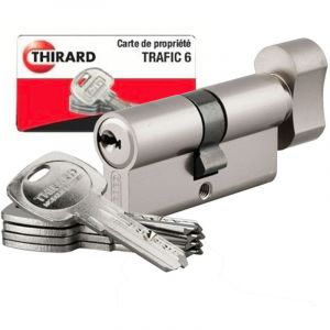 Thirard - Lot de 10 cylindres s?entrouvrant Trafic 6 pour serrure de porte haute securite 40 cles identiques Taille - lot de 10 - 30x30mm-Bouton