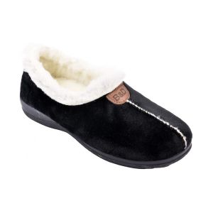 Ozabi Chaussons Charentaise Femme Pantoufle PREMIUM 3635 SUAPEL NEGRO