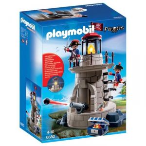 Image de Playmobil 6680 Pirates - Phare lumineux avec soldats