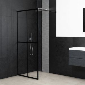 VidaXL Pare-douche en verre transparent avec profilé en aluminium divisé en 4 Vida XL