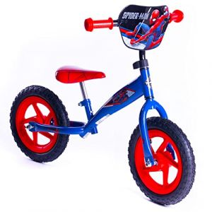 Huffy Spiderman Balance Bike Draisienne Gar&ccedil;on, Bleu et Rouge, S