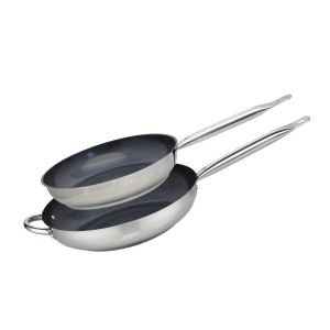 Elo Set de 2 Poêles de cuisson avec revêtement céramique sans PFAS 28 cm et 32 cm Profi Therm Platinum