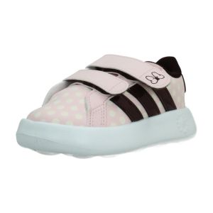 Adidas Chaussures grand court minnie cf enfant rose