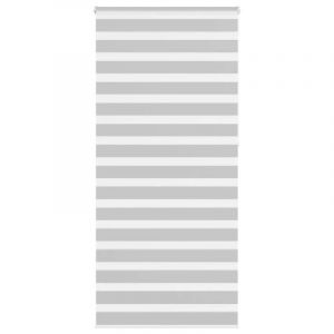 VidaXL Store Z&egrave;bre Gris Clair Largeur Du Tissu 90,9 Cm Polyester