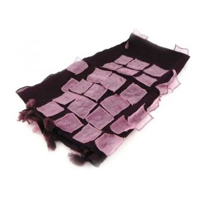 Les Tr&eacute;sors de Lily Tion ! Echarpe Laine 'scarlett' Violet