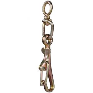 Chaubeyre Mousqueton Levier à touret en acier zingué jaune - 80 mm