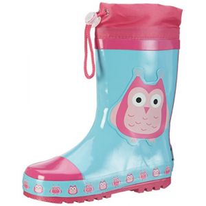 Image de Playshoes Kid's Gummistiefel - Bottes en caoutchouc taille 34/35, rose/turquoise