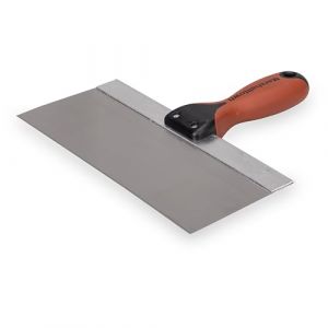 Spatule de surface Marshalltown avec manche DuraSoft en acier inoxydable, outil pour les plaquistes et les peintres, dimensions de la spatule : 254x76 mm