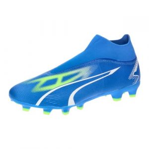 Puma Homme Match+ LL FG/AG Chaussure de Football, Ultra Blue White Pro Green, 46 EU