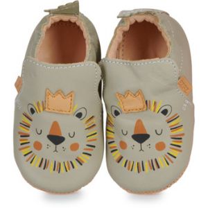 Easy Peasy Chaussons enfant MY BLUBLU LION Vert - Taille 26,27