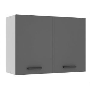 Belini - Meuble Haut Cuisine SG80 i Meubles de Cuisine - Mural, Rangements, 2 Portes i Taille: 29,6 x 80 x 58 cm i Armoire Murale avec Poignée en