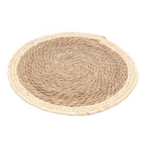Set de table rond paille 38cm nature - chaks 12677