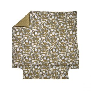 Blanc des vosges Housse de couette satin IMPERIAL Olive