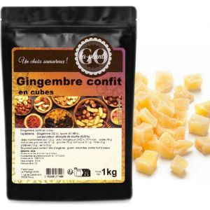 Gingembre confit en cubes 1 kg- LA PLANTIGO