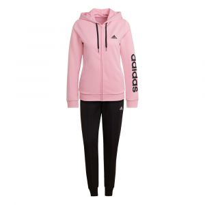 Adidas W Lin FT TS Tracksuit, Light Pink/Black, XS Women's