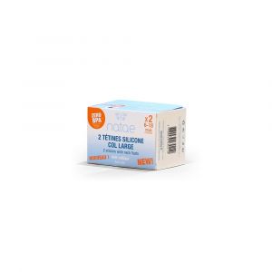 Tétine silicone Nataé débit variable BLANC Natae