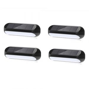 (Lot de 4) Applique Solaire Murale LED Blanc Chaud ou Multi-Couleur 3000K