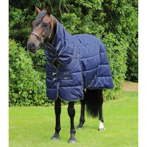 Couverture d'écurie pour cheval avec couvre cou Premier Equine Hydra 350g