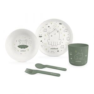Miniland Baby Set de vaisselle naturmeal frog