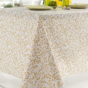 Calitex Nappe Rectangle Avoine Toile Ciree Jaune