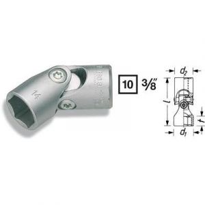 Hazet 880G-12 - Douille articul&eacute;e Carr&eacute; creux 10 mm (3/8") Taille: 12