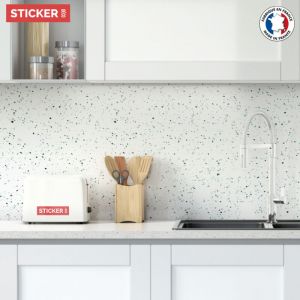 Stickerdecofr - Crédence Adhésive Terrazzo Menthe 400 x 60 cm