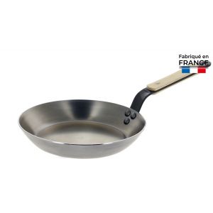 De Buyer Poêle Mineral B Bois acier Ø20 cm Gris