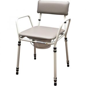 AIDAPT Chaise Percée avec Rembourage VR161G à Hauteur réglable - Contenance 5 Litres