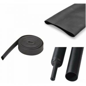 Cyclingcolors Gaine thermorétractable 10mm 5mm noire longueur 5 mètres protection thermo fil électrique câble LED bande bandeau