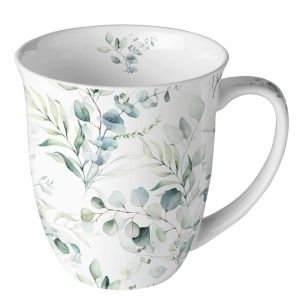 Ambiente Tasse en Porcelaine Fine - Eucalyptus