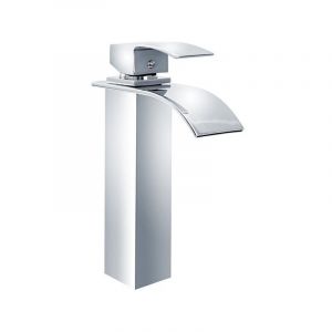 Desconocido Silla Mitigeur lavabo moderne en Laiton, cascade, Chromé
