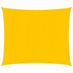 Image de VidaXL Voile d'ombrage 160 g/m&sup2; Jaune 3,6x3,6 m PEHD