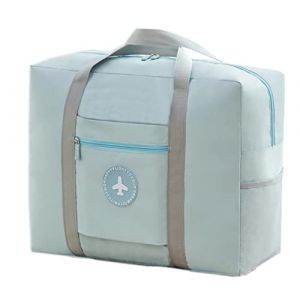 Novago Sac de Voyage Pliable Grande Taille 30L, Facile a Ranger et très léger -Bleu Pastel