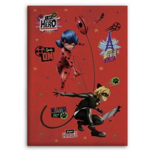 Aymax Plaid Miraculous Ladybug - Motifs Miraculous sur fond rouge
