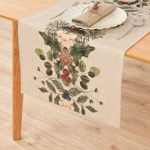 Muaré Chemin de Table Mistletoe 45 x 140 cm